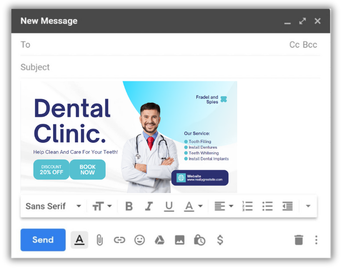 dentist email signature