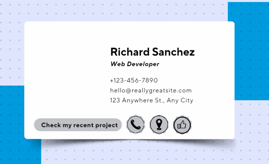 Animated email signature for web developer