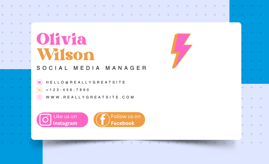 social media manager email signature