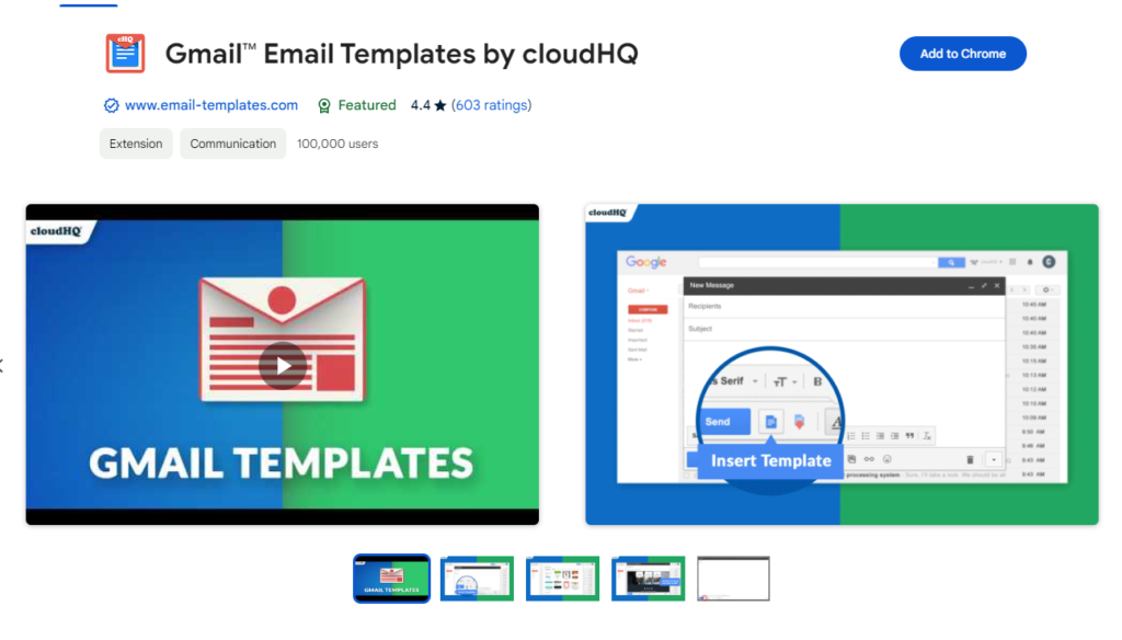 Gmail™ Email Templates by cloudHQ