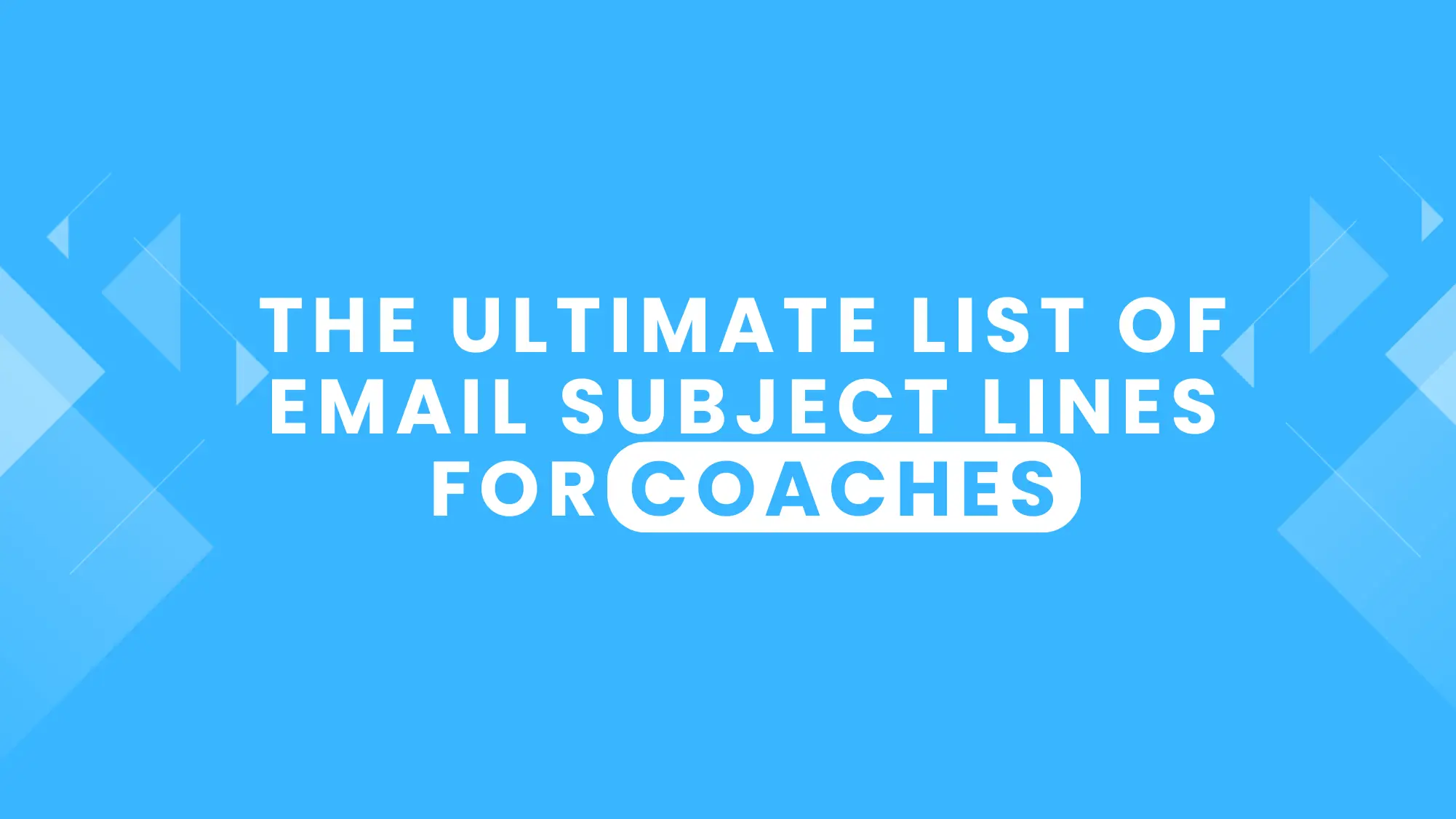 Email Subject Line for Coaches