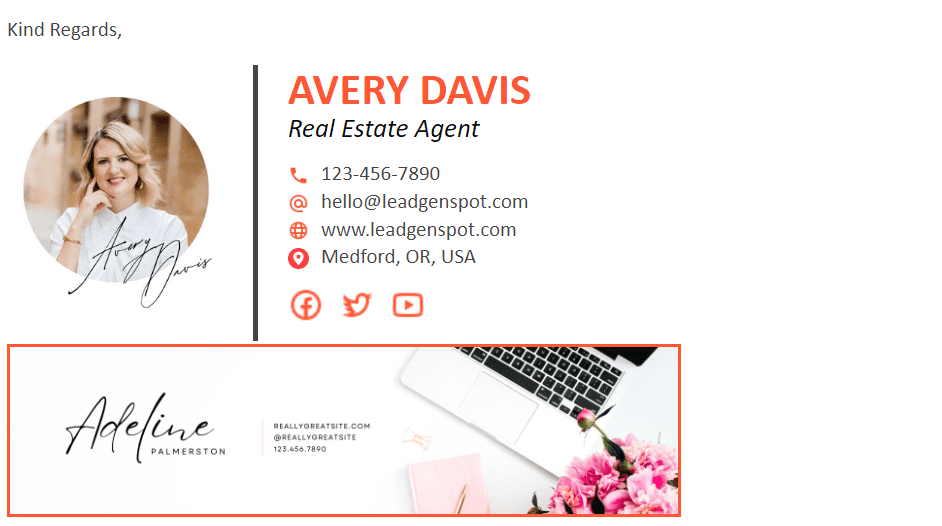 HTML Email Signature 6 HTML Email Signature 6