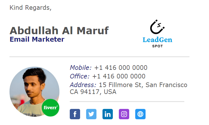 email signature 4 email signature 4